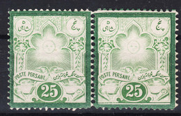 Iran Persia 1882 Mi#42 Mint Never Hinged Pair - Iran