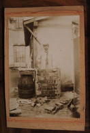 Carte Photo 1890's Maçon Photographie TIRAGE SUR PAPIER ALBUMINÉ SUPPORT CARTON - Berufe
