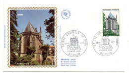 FDC Soie - 1971 -- RIOM Sainte Chapelle De Riom  ...cachet  RIOM -63. ...à Saisir - 1970-1979