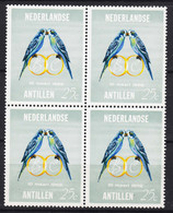 Netherlands Antilles 1966 Birds Mi#164 Mint Never Hinged Piece Of 4 - Curaçao, Nederlandse Antillen, Aruba