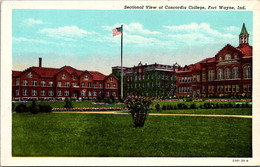 Indiana Fort Wayne Sectional View Of Concordia College Curteich - Fort Wayne