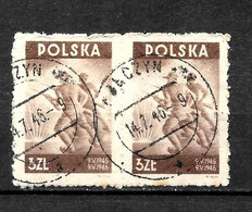 LOTE 1787 A  ///   POLONIA   YVERT Nº: 468 EN PAREJA      ¡¡¡ OFERTA - LIQUIDATION - JE LIQUIDE !!! - Used Stamps