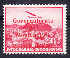 Italy Occupation Of Montenegro 1942 Governatorato Red Mi#47 A Sassone#21 MNG - Montenegro