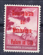 Italy Occupation Of Montenegro 1942 Governatorato Red Mi#49 A Sassone#23 MNG - Montenegro