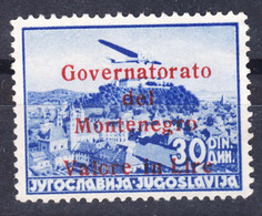 Italy Occupation Of Montenegro 1942 Governatorato Red Mi#51 A Sassone#25 MNG - Montenegro