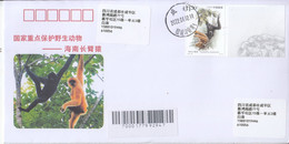 CHINA 2022 Important 1st Class Wildlife(III)  Animals-Hainan Gibbon Entired Commemorative Cover - Affen