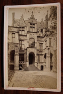 Photo 1890's Tours Hôtel GOUÏN Tirage Sur PAPIER ALBUMINÉ Support CARTON Photographe ARRIGON Doreur Format Cabinet CDC - Tours