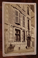 Photo 1890's Tours Maison Dite Tristan L'Ermitte Tirage Sur PAPIER ALBUMINÉ Support CARTON Photographe ARRIGON CDC - Tours