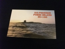 Cartolina Qls DX PEDITION PORRI ISLAND EU 166 FARO LIGHTHOUSE - CB-Funk