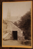 Photo 1890's Notre Dame De Sées Orne Tirage Sur PAPIER ALBUMINÉ Support CARTON Photographie Gustave Le Mans CDC - Sees