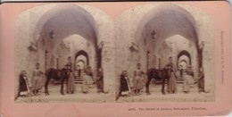 STEREO PHOTO  KILBURN 1899 / JERUSALEM / THE STREET OF ARCHES - Palästina