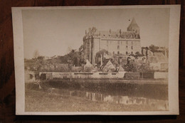 Photo 1880 Chateaudun Chateau Tirage Sur PAPIER ALBUMINÉ Support CARTON Photographie HOUDET CDC Format Cabinet - Old (before 1900)