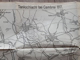 Allemande Map  -  WWI 14/18 - Tankschlacht Cambrai Bullecourt 1917 - 1914-18
