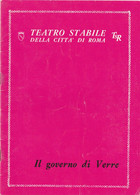 CICERONE IL GOVERNO DI VERRE 1966 Programma Teatro Stabile Roma - - Théâtre & Déguisements