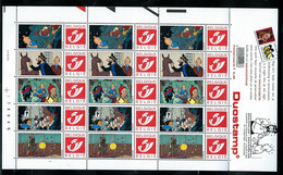 Tintin: Le Temple Du Soleil   (datée: 14. XI. 01)  Feuille De 15 - Validité Permanente  (**) - Sellos Privados