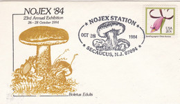 Enveloppe Américaine Exposition Champignon Octobre 1984, Superbe Cachet Commémoratif - Champignons