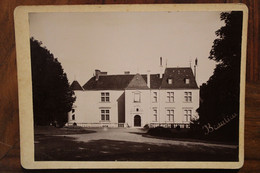 Photo 1890's Beaulieu Vendée Château Tirage Sur PAPIER ALBUMINÉ Support CARTON Photographie Format Carte De Cabinet CDC - Alte (vor 1900)