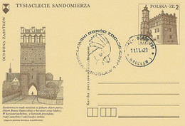 Poland Postmark D82.11.11 WroF01: WROCLAW Zoo Bird Parrot - Enteros Postales