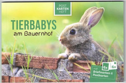 Tierbabys Am Bauernhof Boekje 6 Specale Briefmarken En Postkaarten 2022 - Unused Stamps