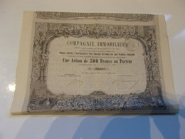 COMPAGNIE IMMOBILIERE (déco) 1863 - Ohne Zuordnung