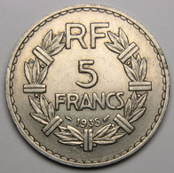 5 Francs Lavrillier, 1933, Nickel - III° République - 5 Francs