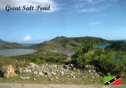 1 AK St. Kitts Und Nevis / Karibik * Great Salt Pond - Einer Der Ehemaligen Vulkankrater Auf St. Kitts Und Nevis * - San Cristóbal Y Nieves