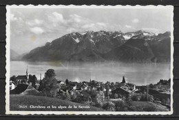 Carte P De 1945 ( Chexbres Et Les Alpes De La Savoie ) - Chexbres