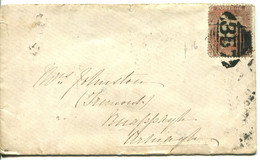 Ireland 1855 Newry '357' Cover To Armagh - 1d Red Missing Rear Flap - Préphilatélie