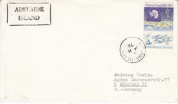 British Antarctic Territory (BAT) 1972 Cover Adelie Island JAN II 72 (BA161) - Lettres & Documents
