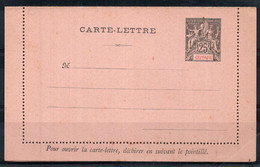 GUYANE Entier Postal 25c Noir Sur Rose Neuf  TB - Covers & Documents