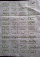 CHINA CHINE CINA ADDED CHARGE LABELs (ACL) OF JILIN ANTU 133600  0.10 YUAN X33, 0.20 YUAN X11 TOTAL 44 - Autres & Non Classés