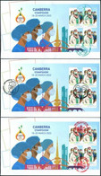 AUSTRALIA 2022 COVID - 19 WARRIORS CORONAVIRUS Vaccination CORONA VIRUS Canberra - 3 Different Covers (**) - Used Stamps