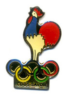 Pin's CDOS Comité Départemental Olympiques De  Savoie Olympic Games Coq France - Militaria