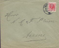 Denmark T. & S. PLUM, Brotype KJØBENHAVN III. 1910 Cover Brief ASSENS (Arr.) 10 Øre Frederik VIII. Stamp (2 Scans) - Lettres & Documents