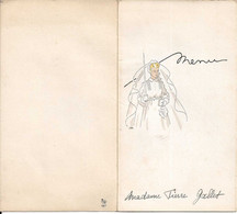 Fêtes. Vœux. Communion. Menu Du Repas. (1948) (carte Double) - Communion