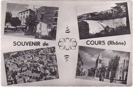 69. Pf. Souvenir De COURS. 4 Vues - Cours-la-Ville