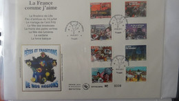 AG3-9 France FDC Grand Format Avec Bloc, Bande Ou Carnet. Timbres Entre N° 566 à 589   A Saisir !!! - 2010-2019