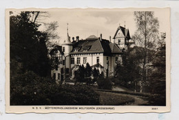 0-9405 EIBENSTOCK - WOLFSGRÜN, N.S.V. Müttererholungsheim, Landpoststempel "Wolfsgrün über Aue", 1939 - Eibenstock