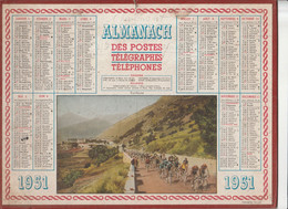 Almanach Des Postes Et Télégraphes 1951 - Cyclisme - Grand Format : 1941-60