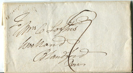 Great Britain - England 1835 Entire Letter Cover To Blandford - ...-1840 Préphilatélie