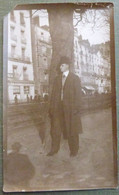 44 NANTES QUAI DE LA FOSSE (LIGNE CHEMIN DE FER)  PHOTO  ANCIENNE  ALBUMINE  1910   (  FAMILLE  LAUNAY  ) - Lieux