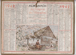 Almanach Des Postes Et Télégraphes 1942 - Printemps Normand - Grand Format : 1941-60