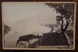 Carte Photo 1890's Sorrento Sorrente Photographie TIRAGE PAPIER ALBUMINÉ SUPPORT CARTON Format Cabinet CDC - Old (before 1900)