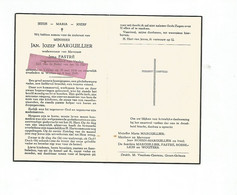 3D 28. JAN MARGUILLIER Wed. I. Fastré - Gemeenteraadslid - °VEULEN 1906 / +WELLEN 1956 - Devotion Images