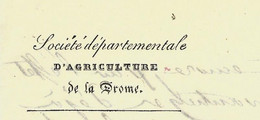 1839 AGRICULTURE ELEVAGE CHEVAUX HARAS  DROME LOCAUX à FAVENTINES  => Jussey Haute Saône Inspection Des  HARAS - Documents Historiques