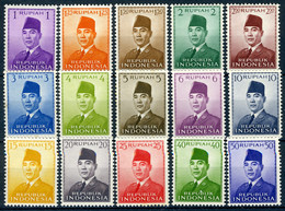 INDONESIE: ZB 81/95 MH* 1951 President Soekarno - Indonesia
