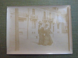 44 ST NAZAIRE PHOTO ANCIENNE ALBUMINE 1904 - DEVANT LA MAISON DE Gd MERE LAUNAY (A.TISON) BOULEVARD DE MER N°30 - Places