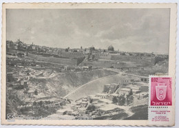 PALESTINE ISRAEL JUDAICA 2ND MACCABIAH 1936 POSTCARD JERUSALEM GENERAL VIEW2, PHOTO BY ROBITSCHEK TMUNA EDITION - Palestine