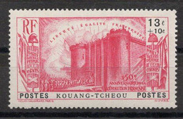 KOUANG TCHEOU Timbre Poste N°123* Neuf Charnière Légère TB Cote 15€ - Unused Stamps