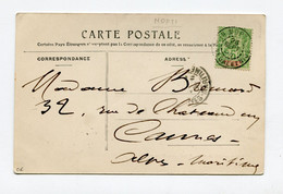 !!! HAUT SENEGAL ET NIGER, CPA DE 1906 POUR CANNES CACHET DE MOPTI - Briefe U. Dokumente